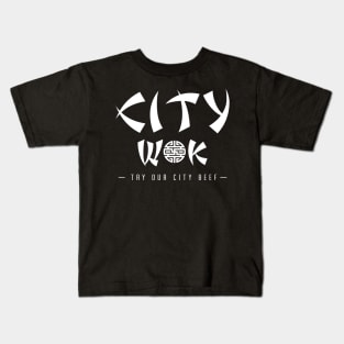 City Wok (White) Kids T-Shirt